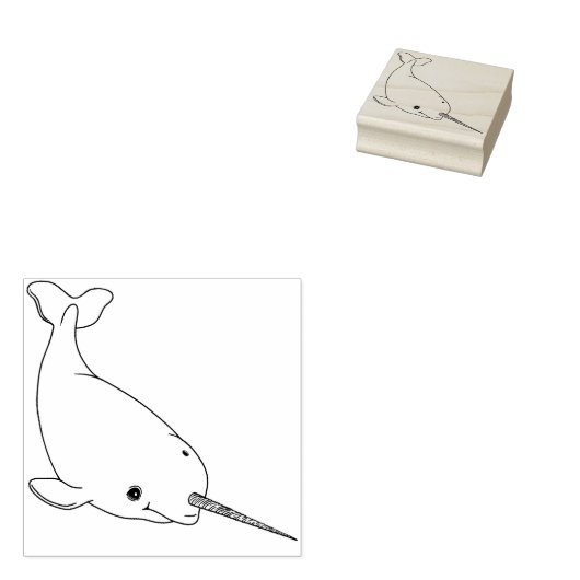 Tampons Encreurs Timbre en caoutchouc Narwhal (Tamponné)