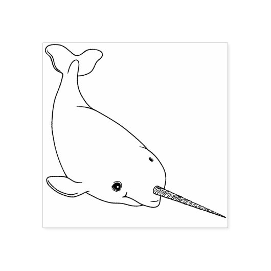 Tampons Encreurs Timbre en caoutchouc Narwhal (Impression)