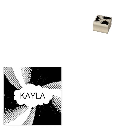 Tampons Encreurs Timbre en caoutchouc nom personnalisé pour les enf (Tamponné)