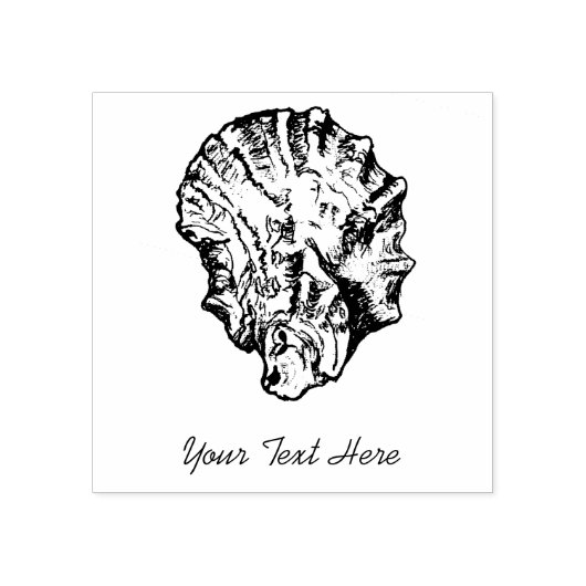 Tampons Encreurs Timbre en caoutchouc Oyster personnalisé (Impression)