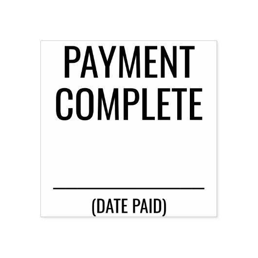 Tampons Encreurs Timbre en caoutchouc "PAIEMENT COMPLET" (Impression)