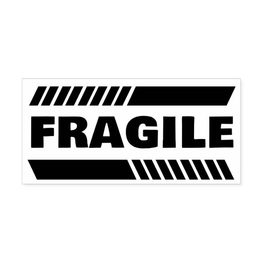 Tampons Encreurs Timbre en caoutchouc personnalisé fragile (Impression)