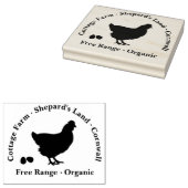 Tampons Encreurs Timbre en caoutchouc personnalisé - Oeufs à portée (Tamponné)