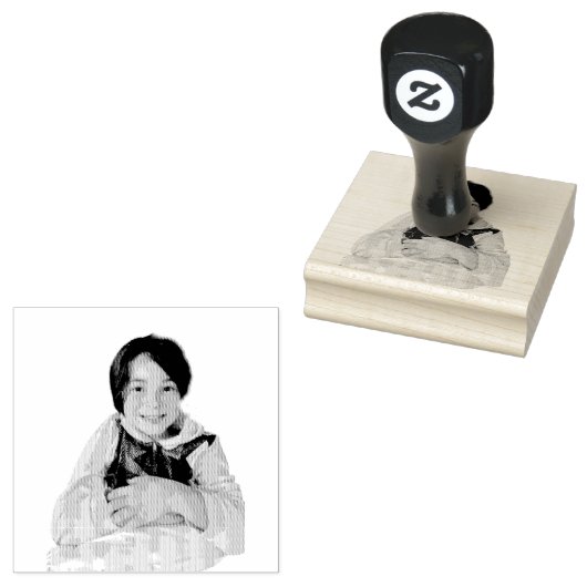 Tampons Encreurs Timbre en caoutchouc personnalisé pour le portrait (Tamponné)