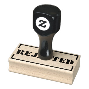 Tampons Encreurs Timbre en caoutchouc personnalisé rejeté