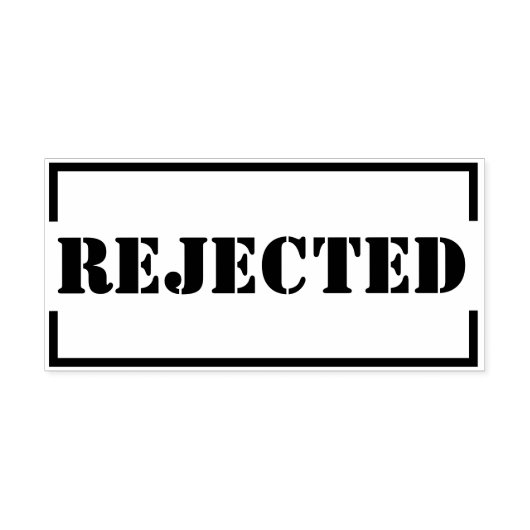 Tampons Encreurs Timbre en caoutchouc personnalisé rejeté (Impression)