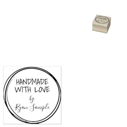 Tampons Encreurs Timbre en caoutchouc personnalisé simple (Tamponné)