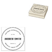 Tampons Encreurs Timbre en caoutchouc personnalisé simple (Tamponné)
