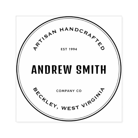 Tampons Encreurs Timbre en caoutchouc personnalisé simple (Impression)