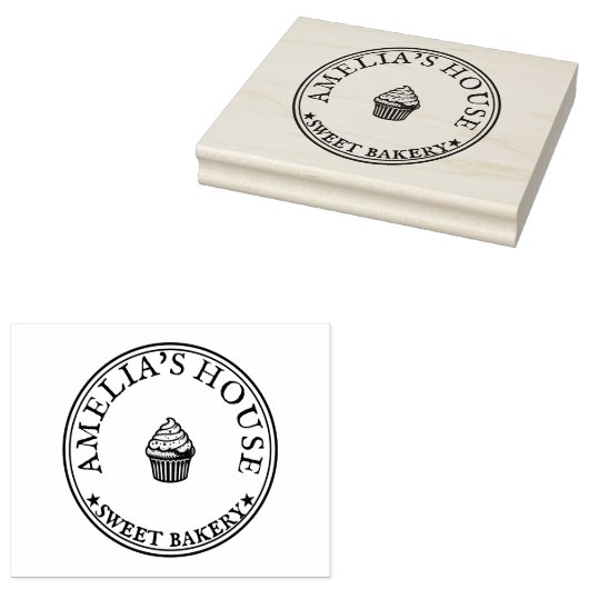 Tampons Encreurs timbre en caoutchouc personnalisé, timbre en bois  (Tamponné)