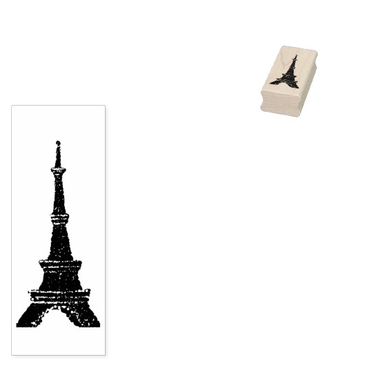 Tampons Encreurs Timbre en caoutchouc pointillisme Tour Eiffel (Tamponné)