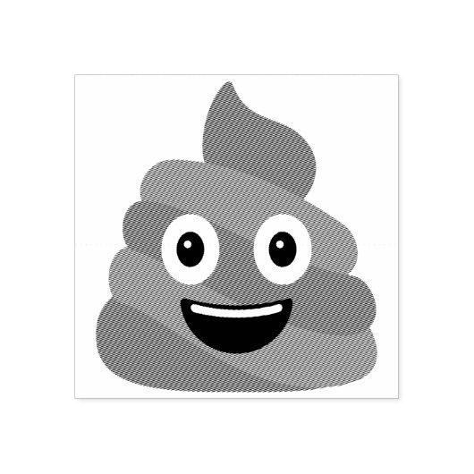 Tampons Encreurs Timbre en caoutchouc Poop Emoji (Impression)