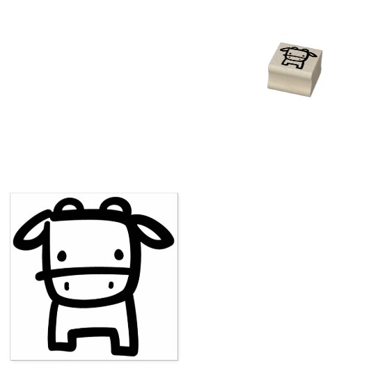 Tampons Encreurs Timbre en caoutchouc pour chien de vache (Tamponné)