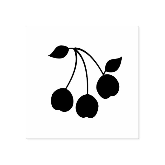 Tampons Encreurs Timbre en caoutchouc pour tiges cerises 2" (Impression)