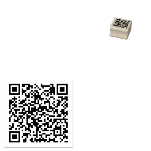 Tampons Encreurs Timbre en caoutchouc Qr Code (Tamponné)