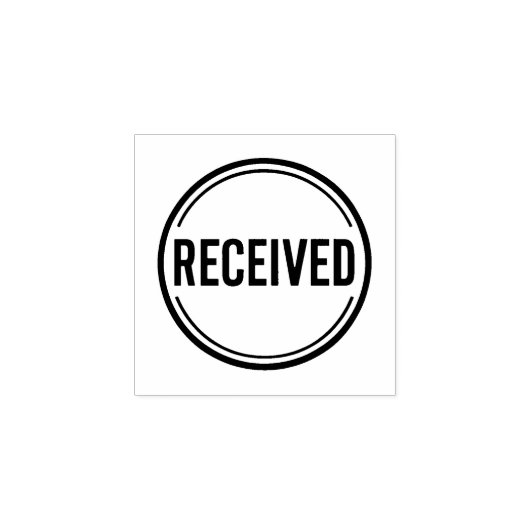 Tampons Encreurs Timbre en caoutchouc reçu - Desi de timbre de bure (Impression)