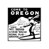 Tampons Encreurs Timbre en caoutchouc rétro voyage vinton Oregon (Impression)
