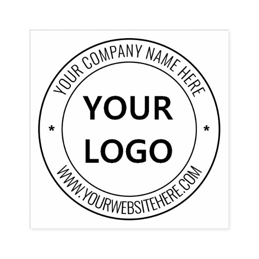 Tampons Encreurs Timbre en caoutchouc rond du logo d'entreprise per (Impression)