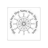 Tampons Encreurs Timbre en caoutchouc - Roue d'expédition avec nom (Impression)