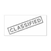 Tampons Encreurs Timbre en caoutchouc rouge classifié (Impression)