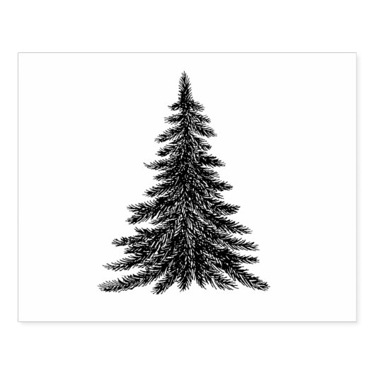Tampons Encreurs Timbre en caoutchouc rustique de l'arbre de Noël (Impression)
