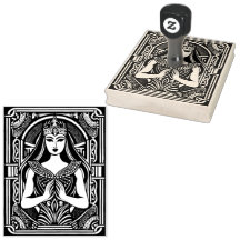 Timbre en caoutchouc Serene Goddess