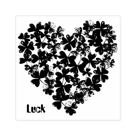 Tampons Encreurs Timbre en caoutchouc Shamrock chanceux (Impression)