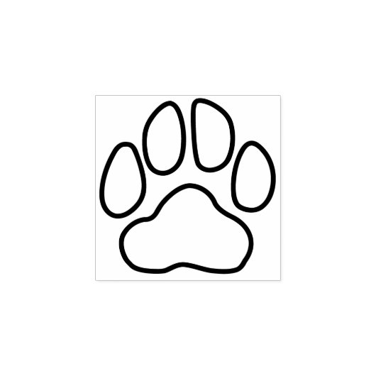 Tampons Encreurs Timbre en caoutchouc simple Empreinte de patte (Impression)