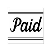 Tampons Encreurs Timbre en caoutchouc simple "payé" (Impression)