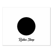 Tampons Encreurs Timbre en caoutchouc Sleek Circle logo personnalis (Impression)