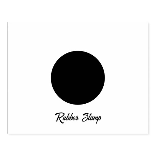 Tampons Encreurs Timbre en caoutchouc Sleek Circle logo personnalis (Impression)