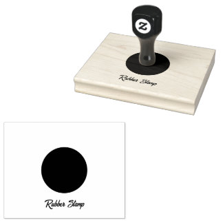 Tampons Encreurs Timbre en caoutchouc Sleek Circle logo personnalis