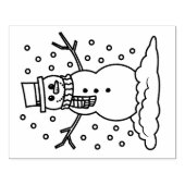 Tampons Encreurs Timbre en caoutchouc - Snowman (Impression)