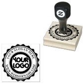 Tampons Encreurs Timbre en caoutchouc sur mesure arrondi avec logo  (Tamponné)