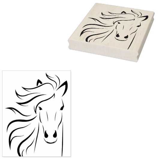 Tampons Encreurs Timbre en caoutchouc trempé par le cheval (Tamponné)