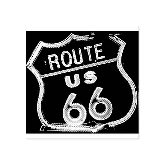 Tampons Encreurs Timbre en caoutchouc US route 66 (Impression)