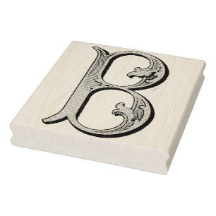 Tampons Encreurs Timbre en caoutchouc vintage d'art de monogramme