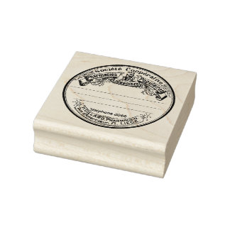 Tampons Encreurs Timbre en caoutchouc Vintage de la pharmacie franç