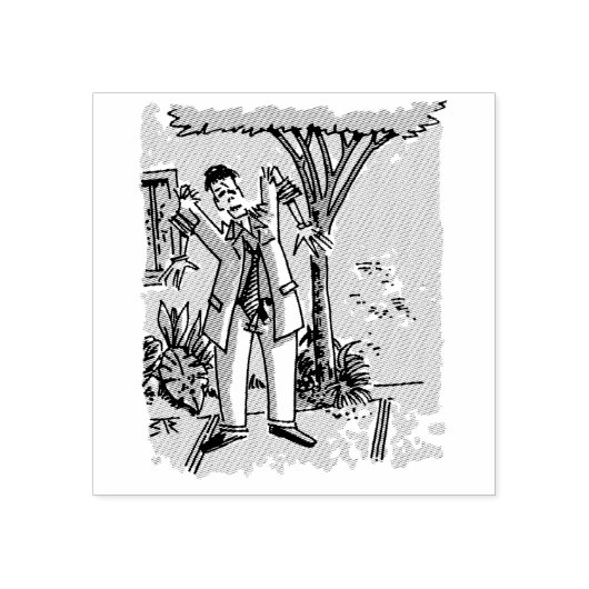 Tampons Encreurs Timbre en caoutchouc Zombie (Impression)