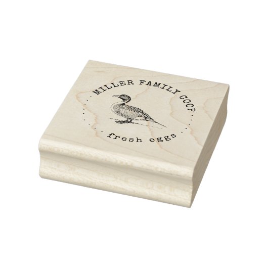 Tampons Encreurs Timbre en carton d'oeuf de canard rustique (Tampon)