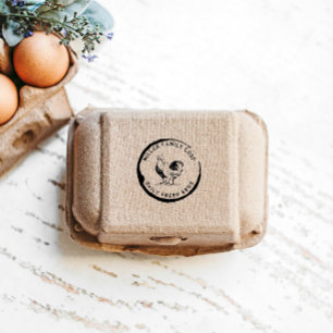 Tampons Encreurs Timbre en carton d'oeuf de ferme décoratif vintage