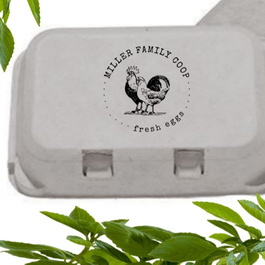 Tampons Encreurs Timbre en carton d'oeuf de machine à écrire rustiq