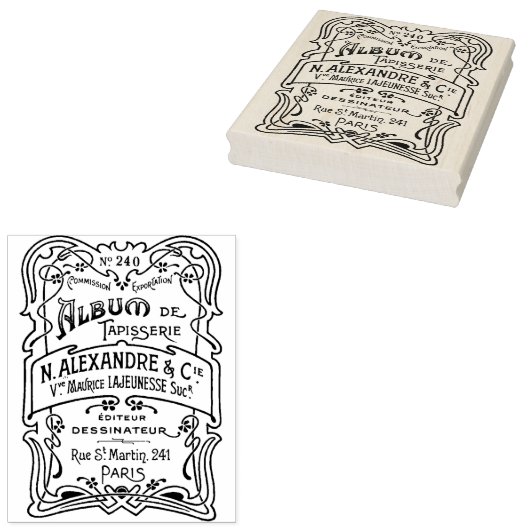 Tampons Encreurs Timbre Ephémère Art déco (Tamponné)