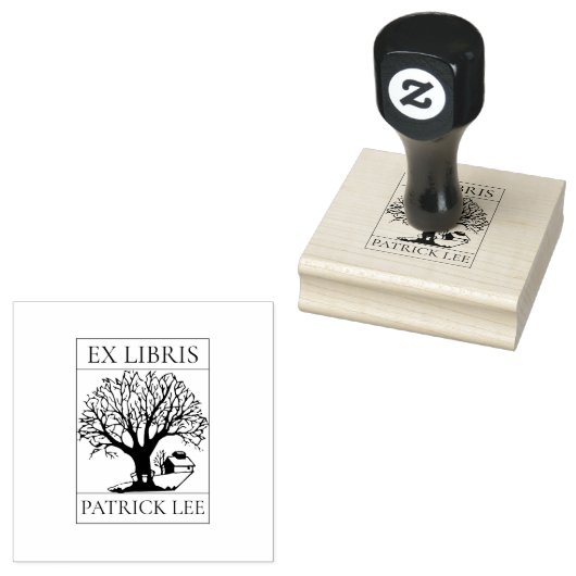 Tampons Encreurs Timbre Ex Libris, Timbre Exlibris pour livres, Ex  (Tamponné)