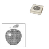 Tampons Encreurs Timbre Faux Cross Stitch Apple (Tamponné)