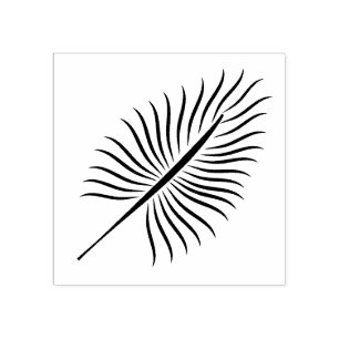 Tampons Encreurs Timbre feuille de palme, feuille tropicale