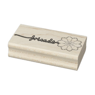Tampons Encreurs Timbre floral des amis