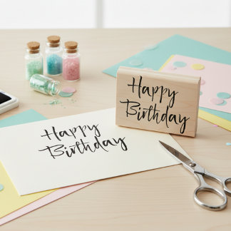 Tampons Encreurs Timbre Joyeux Anniversaire