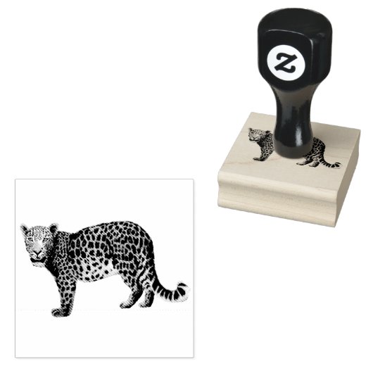 Tampons Encreurs Timbre léopard (Tamponné)
