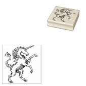 Tampons Encreurs timbre médiéval de l'art licorne (Tamponné)